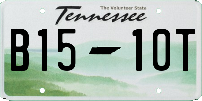 TN license plate B1510T