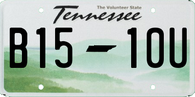 TN license plate B1510U