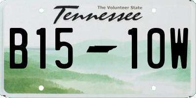 TN license plate B1510W