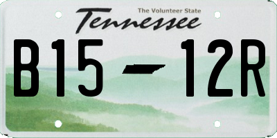 TN license plate B1512R