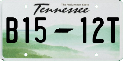 TN license plate B1512T