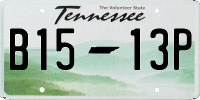 TN license plate B1513P