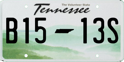 TN license plate B1513S