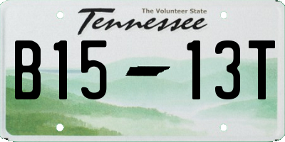 TN license plate B1513T
