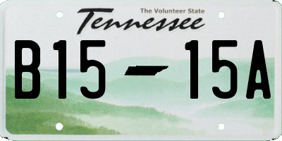 TN license plate B1515A