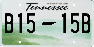 TN license plate B1515B