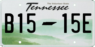 TN license plate B1515E