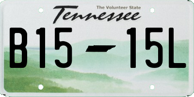 TN license plate B1515L