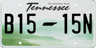 TN license plate B1515N