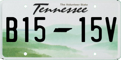 TN license plate B1515V
