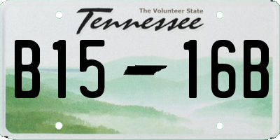 TN license plate B1516B