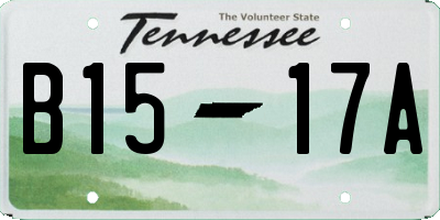 TN license plate B1517A