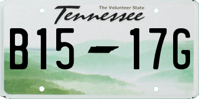 TN license plate B1517G