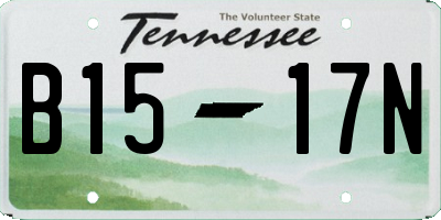 TN license plate B1517N