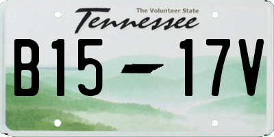 TN license plate B1517V