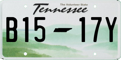 TN license plate B1517Y