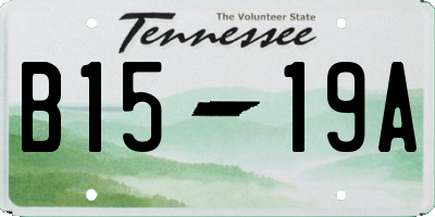 TN license plate B1519A