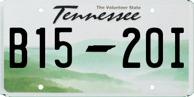 TN license plate B1520I