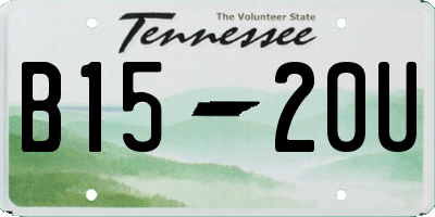 TN license plate B1520U