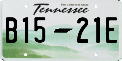 TN license plate B1521E