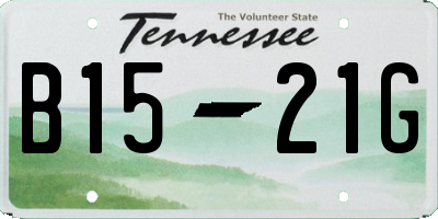 TN license plate B1521G