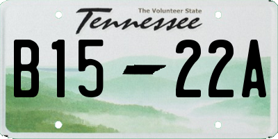 TN license plate B1522A