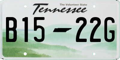 TN license plate B1522G