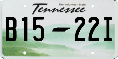 TN license plate B1522I