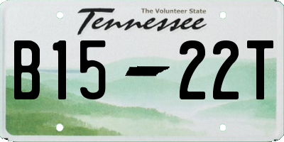 TN license plate B1522T