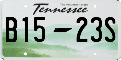 TN license plate B1523S