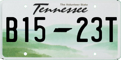 TN license plate B1523T