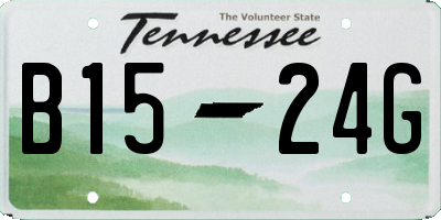 TN license plate B1524G