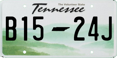 TN license plate B1524J