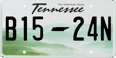 TN license plate B1524N