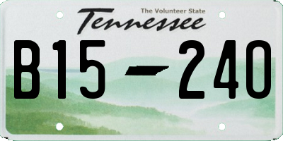 TN license plate B1524O