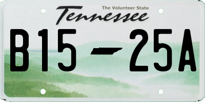 TN license plate B1525A