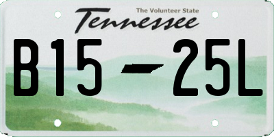 TN license plate B1525L