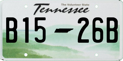 TN license plate B1526B