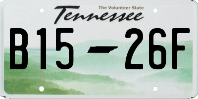 TN license plate B1526F