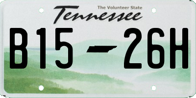 TN license plate B1526H