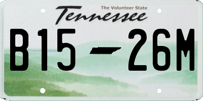 TN license plate B1526M