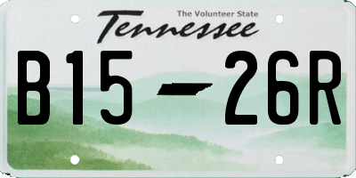 TN license plate B1526R