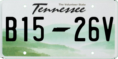 TN license plate B1526V