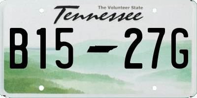 TN license plate B1527G
