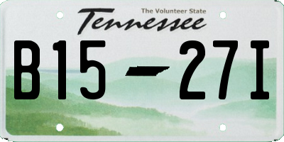 TN license plate B1527I