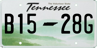 TN license plate B1528G