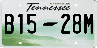 TN license plate B1528M