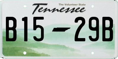 TN license plate B1529B