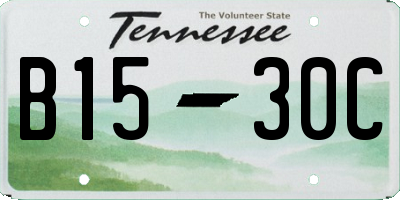 TN license plate B1530C
