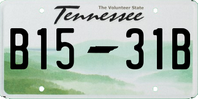 TN license plate B1531B